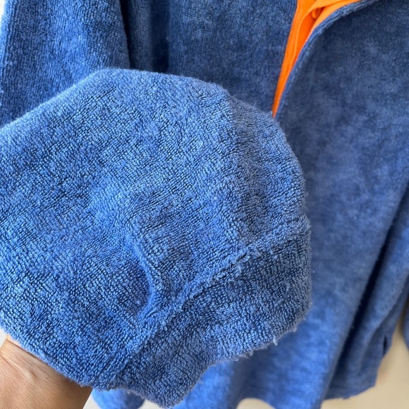 UO Sz L Purple Oversized Soft Terrycloth Popover Sweatshirt Swim Cover Up - Picture 10 of 10